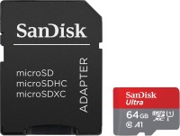 Karta pamięci SanDisk Ultra microSDXC UHS-I A1 C10 R140 64GB + adapter