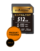 Karta pamięci ExAscend Catalyst SDXC UHS-II V60 R280/W150 512GB