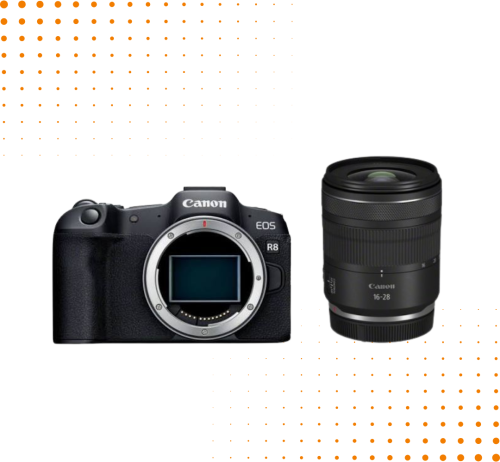 Aparat Canon EOS R8 + Canon RF 16-28 mm F/2.8 IS STM