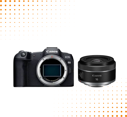 Aparat Canon EOS R8 + RF 16mm f/2.8 STM
