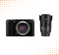Aparat Fujifilm X-E5 + Obiektyw Viltrox AF 56 mm F/1.2 PRO Fujifilm XF | Czarny