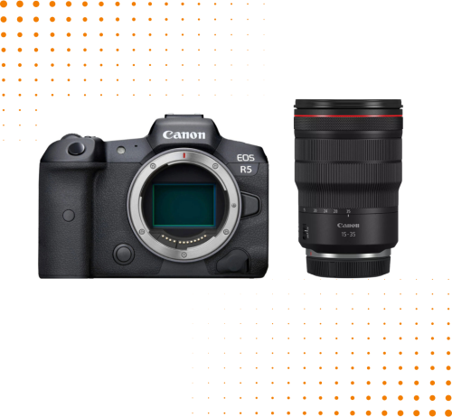 Aparat Canon EOS R5 + Canon RF 15-35 mm f/2.8 L IS USM