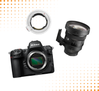 Aparat Nikon Z 8  + Obiektyw Sigma 135 mm F/1.4 DG Art Sony E + Adapter Megadap Sony E to Nikon Z Autofocus Pro+ (ETZ21 Pro+)