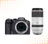 Aparat Canon EOS R7  + Obiektyw Canon RF 100-500 mm f/4.5-7.1 L IS  USM 