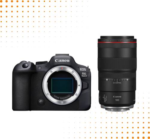 Aparat Canon EOS R6 Mark II + Canon RF 100 mm f/2.8 L Macro IS USM