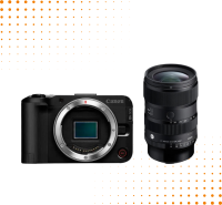 Aparat Canon R50 V + Obiektyw Sigma 17-40 mm F/1.8 DC Art Canon RF