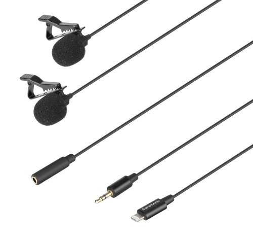 Zestaw dwóch mikrofonów krawatowych Saramonic LavMicro U1C ze złączem Lightning_03_HD.jpg