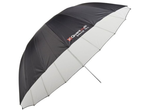 Parasol paraboliczny Quadralite Space srebrny 150 cm