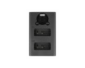 Ładowarka dwukanałowa Newell LCD-USB-C do akumulatorów LP-E17 Canon