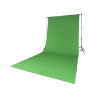 Tło  typu gnieciuch muslin 2,85 x 6 m - zielone