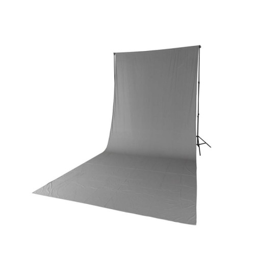 Tło typu gnieciuch muslin 2,85 x 6 m - szare