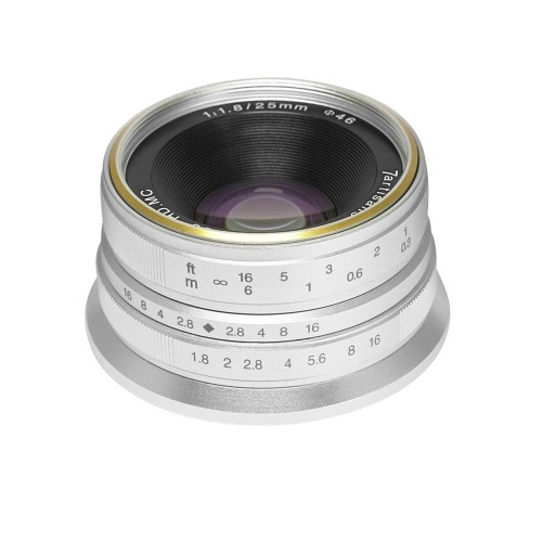 Obiektyw 7Artisans 25 mm f/1.8 Fujifilm X srebrny
