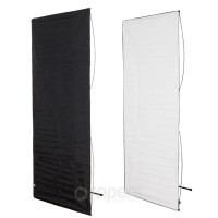 Panel Aurora 2w1 100x220 cm | czarno - biały