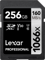 Karta pamięci Lexar Pro 1066x SDXC 256 GB 160/120 MB/s  U3 V30 UHS-I 