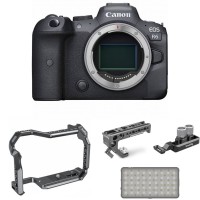 Aparat Canon EOS R6 Body + Lampa LED Newell + klatka i akcesoria Smallrig 