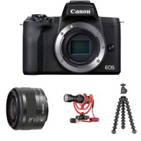 Aparat Canon EOS M50 Mark II + EF-M 15-45mm IS STM | Vlogger kit