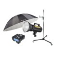Zestaw studyjny do fotografii dziecięcej i rodzinnej | Move X 200, Statyw GlareOne Hightower Glide, Navigator X Plus, Space 185cm z dyfuzorem | PREMIUM