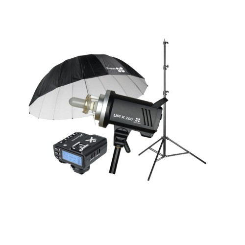 Zestaw studyjny do fotografii dziecięcej i rodzinnej | UP X 200, Statyw AIR 260, Navigator X Plus, Space 150cm z dyfuzorem | BASIC