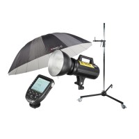 Zestaw studyjny do fotografii dziecięcej i rodzinnej | Move X 300,  Statyw GlareOne Hightower Glide, Navigator X2,  Space 185cm z dyfuzorem | PREMIUM
