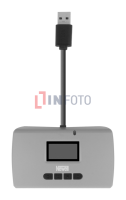 Czytnik kart pamięci Newell z funkcją No-PC backup i Recovery - szary 