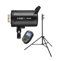 Zestaw Lampa błyskowa GlareOne Vega 400 + Flash RC + statyw | W zestawie taniej!