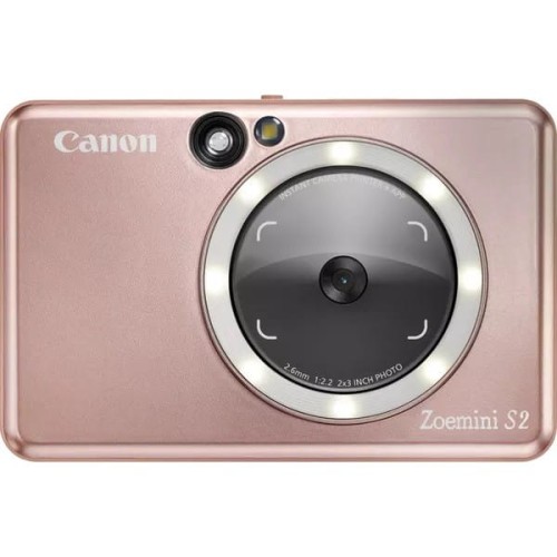 Aparat natychmiastowy z kolorową drukarką fotograficzną Canon Zoemini S2 różowe złoto