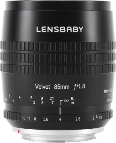 notopstryk lensbaby 85 mm Velvet Nikon Z