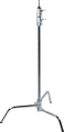 notopstryk 40" Master C-Stand With Sliding Leg & Quick-Release System - Silver