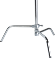 notopstryk 40" Master C-Stand With Sliding Leg & Quick-Release System - Silver