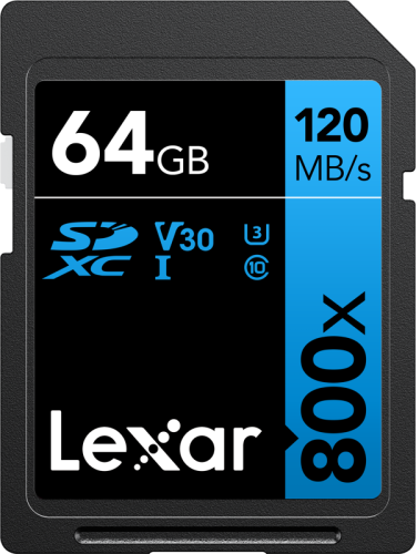 Karta Lexar Professional 800x SDHC 64 GB UHS-I V10 Notopstryk
