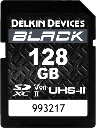 Karta Delkin SDXC BLACK Rugged UHS-II (V90) R300/W250 128GB Notopstryk