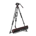 Statyw video Manfrotto Twin Alu z dolną rozpórką + Głowica 504X