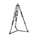 Statyw video Manfrotto Twin Alu z dolną rozpórką + Głowica 504X