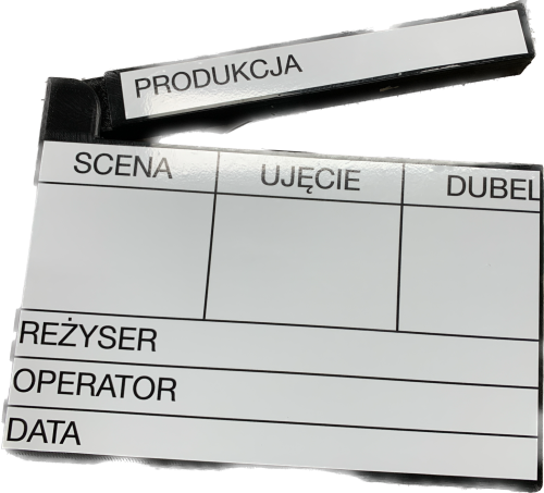 Klaps filmowy druk 3D Notopstryk