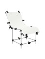 Tło PVC GlareOne 60 x 130 cm - białe, lustrzane