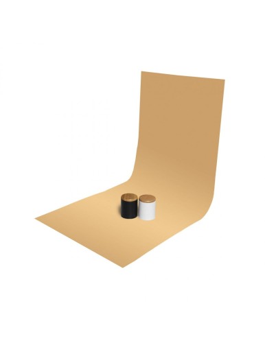 Tło PVC GlareOne 60 x 130 cm - pomarańczowe