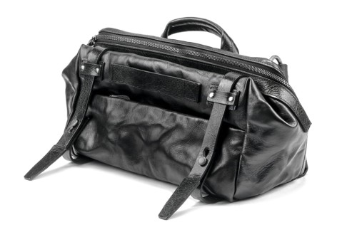 Torba Wotancraft NIGHT RIDER LEATHER SLING BAG Czarna Notopstryk