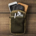 Wotancraft ZIPPER POUCH Khaki Brown canvas Notopstryk