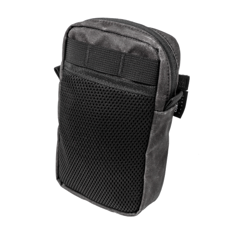 Wotancraft ZIPPER POUCH Charcoal Black canvas Notopstryk