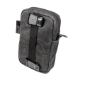 Wotancraft ZIPPER POUCH Charcoal Black canvas Notopstryk