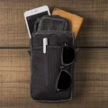 Wotancraft ZIPPER POUCH Charcoal Black canvas Notopstryk