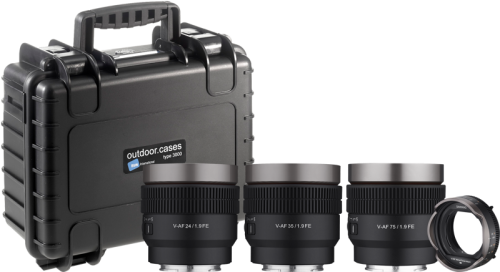 Samyang V-AF Kit MF Adapter Hardcase zestaw filmowca z walizką