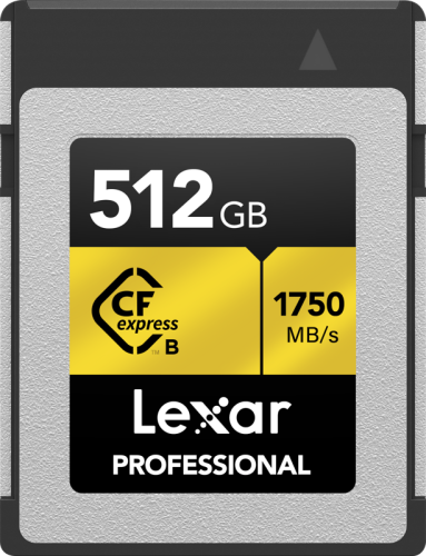 Lexar CFexpress Type B Pro Gold R1750/W1500 512GB Notopstryk