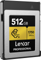 Lexar CFexpress Type B Pro Gold R1750/W1500 512GB Notopstryk
