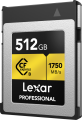 Lexar CFexpress Type B Pro Gold R1750/W1500 512GB Notopstryk