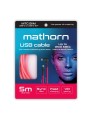 Kabel do tetheringu Mathorn 5m 10Gbps 60W USB C-C90 Magenta
