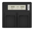 Ładowarka dwukanałowa Newell DC-LCD Dual Charger do akumulatorów BP-955/975