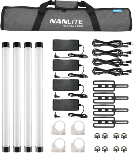 Miecz świetlny LED Nanlite PavoTube II 15XR - zestaw z 4 lampami
