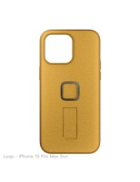 Etui na telefon Peak Design Mobile Etui Everyday Case Loop iPhone 15 Pro Max v2 | żółty