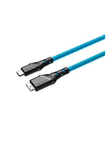 Kabel do tetheringu Mathorn 5m 10Gbps USB C - Micro B Niebieski